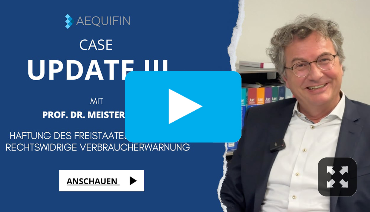 Haftung des Freistaates Bayern für rechtswidrige Verbraucherwarnung