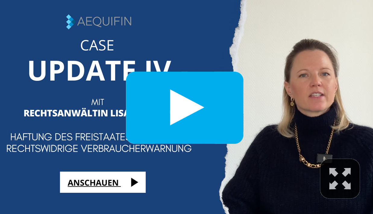 Haftung des Freistaates Bayern für rechtswidrige Verbraucherwarnung