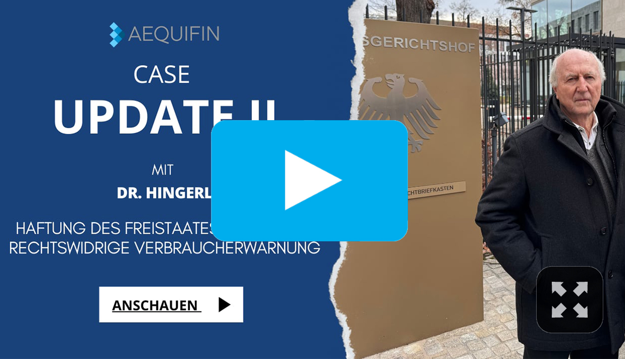 Haftung des Freistaates Bayern für rechtswidrige Verbraucherwarnung