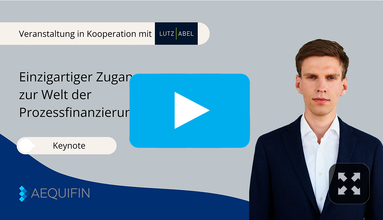 Einzigartiger Zugang zur Welt der Prozessfinanzierung