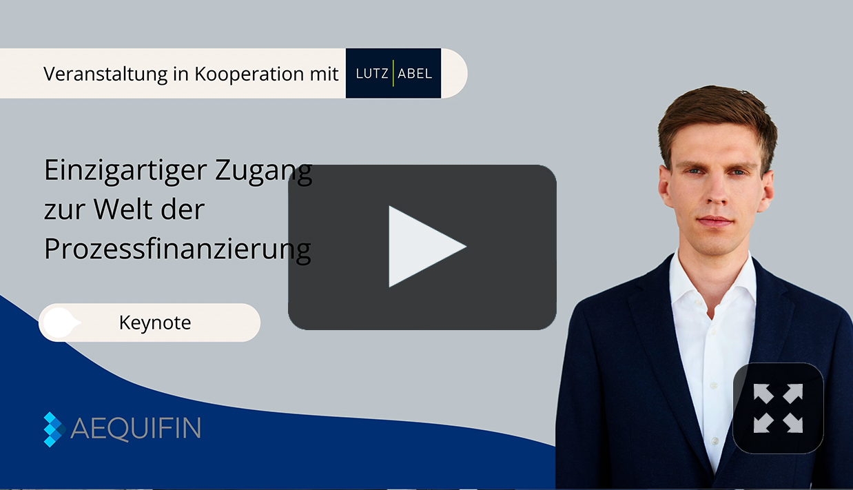Einzigartiger Zugang zur Welt der Prozessfinanzierung