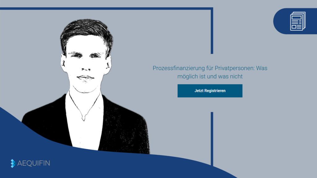 Prozessfinanzierung für privatpersonen